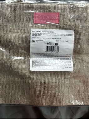 Beige Summer Cosmetic Pouch